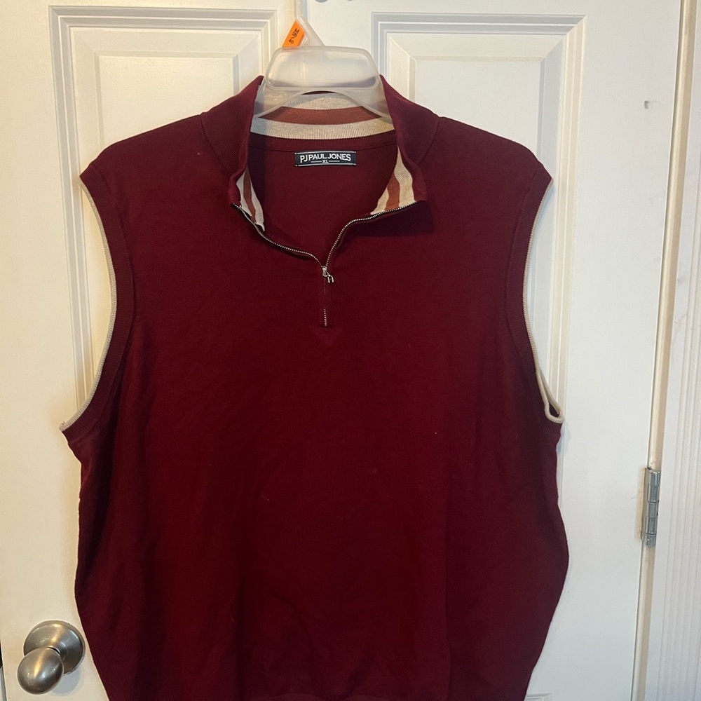 Golf Burgundy Sleeveless Polo